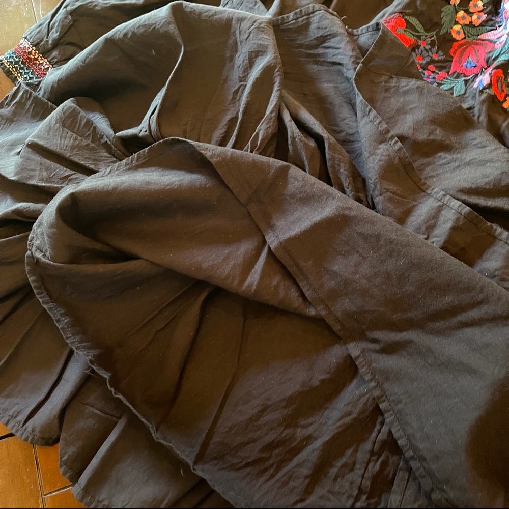 Free People Sun Beams Dress in Black - Picture 9 of 12